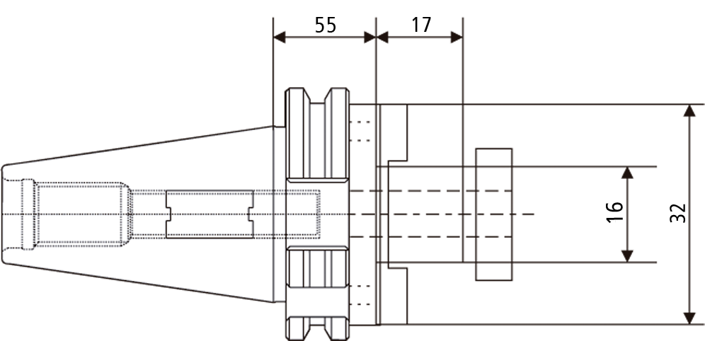 Porta Fresa Combinado - DIN 69871 / DIN 6358 - SK - BT Fixo
